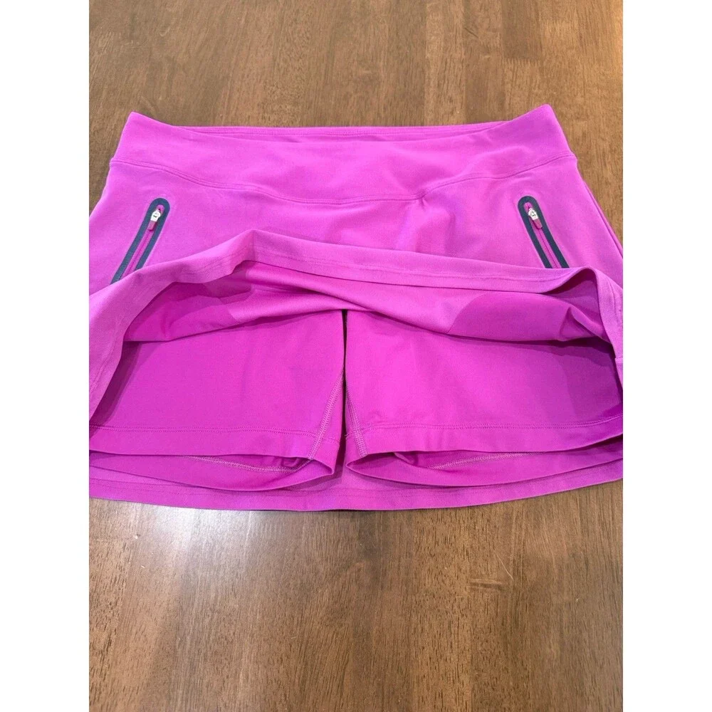 Nike Golf Dri-FIT Tour Performance Pink Skort Large L Pockets Stretch Lined